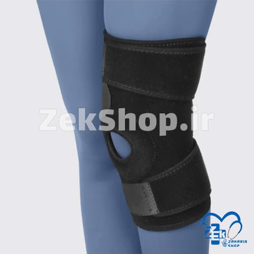 زانوبند بلند تک سایز طب و صنعت Free Size Neoprene Knee Support — تصویر ۲