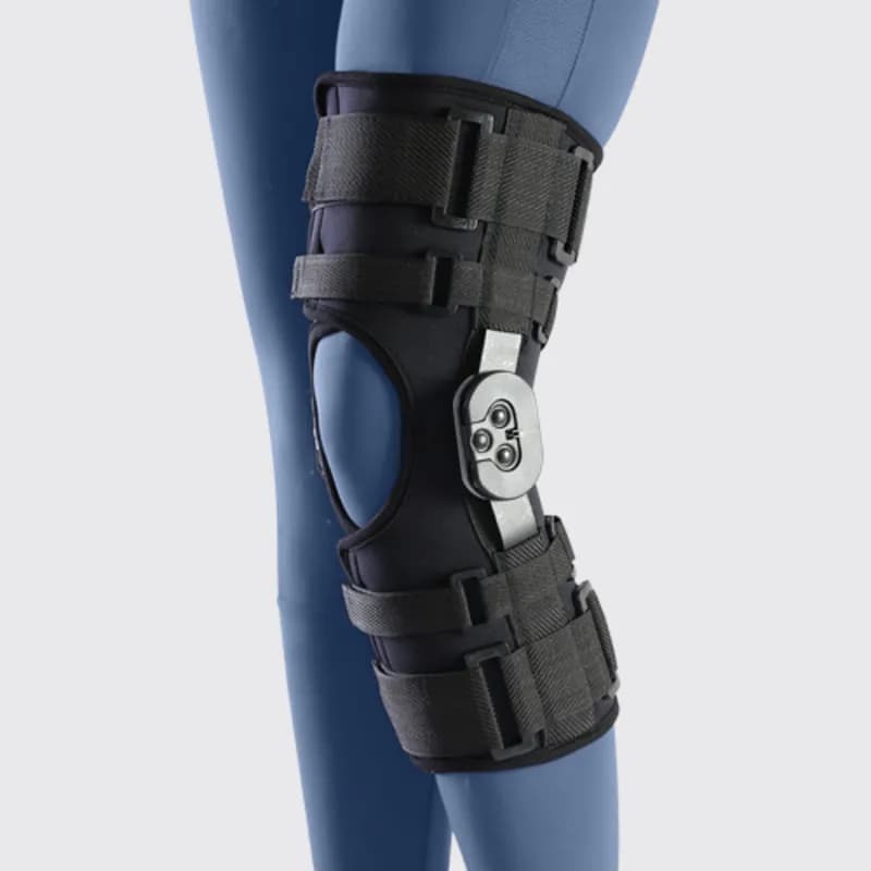 زانو بند توانبخشی با مفصل مدرج طب و صنعت Range Of Motion Control Knee Brace — تصویر ۷