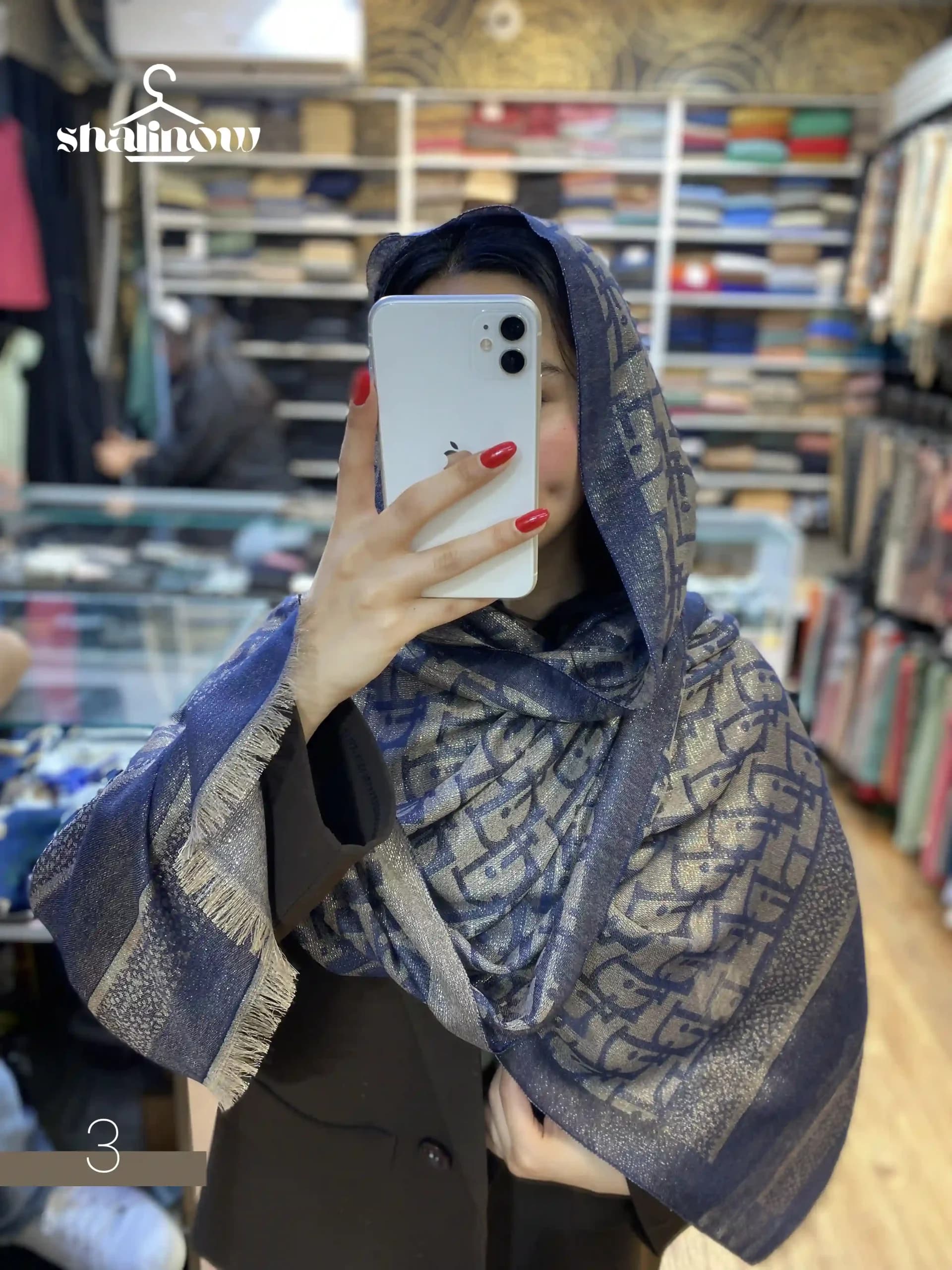 شال ژاکارد کشمیر — تصویر ۶