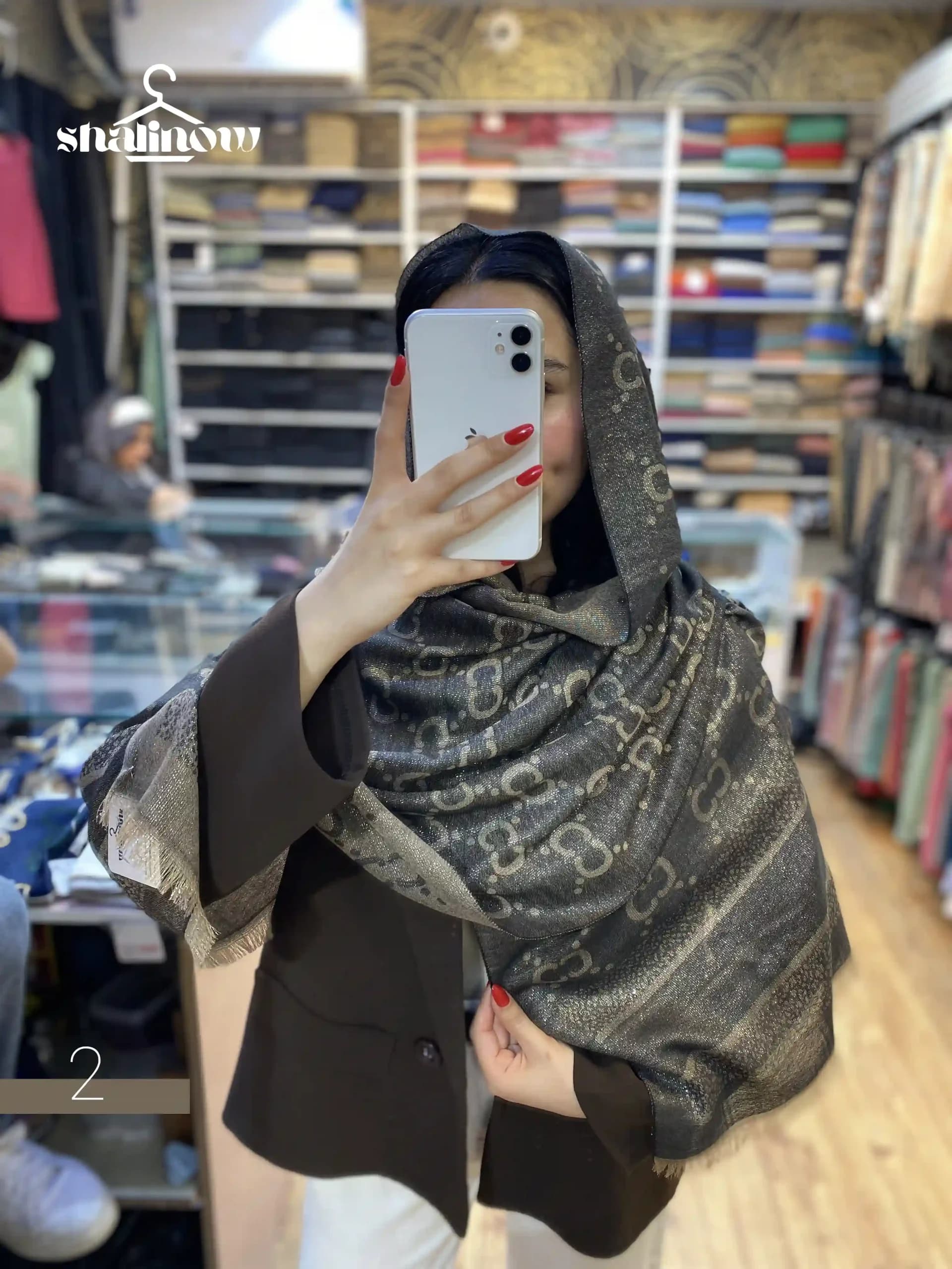 شال ژاکارد کشمیر — تصویر ۳