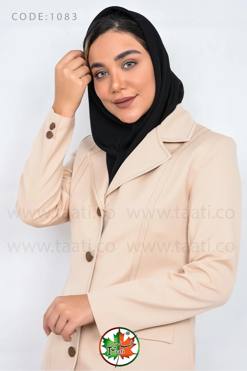 مانتو شلوار اداری | مدل نازبانو | ویگاس ترک | کد 1083 — تصویر ۲