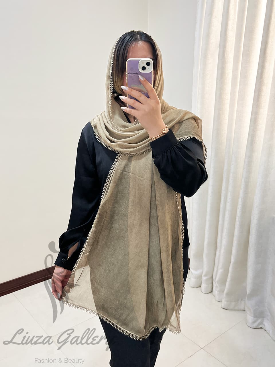 شال حریر کبریتی — تصویر ۵