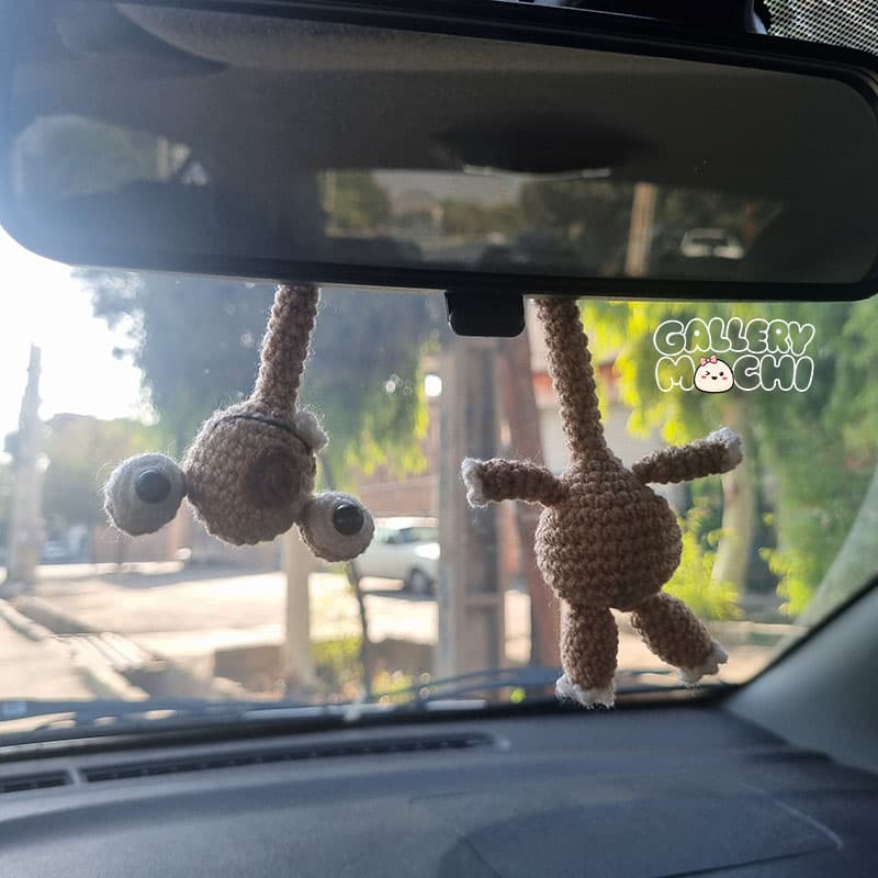 عروسک بافتنی آویزی گردن دراز سیدی — تصویر ۶