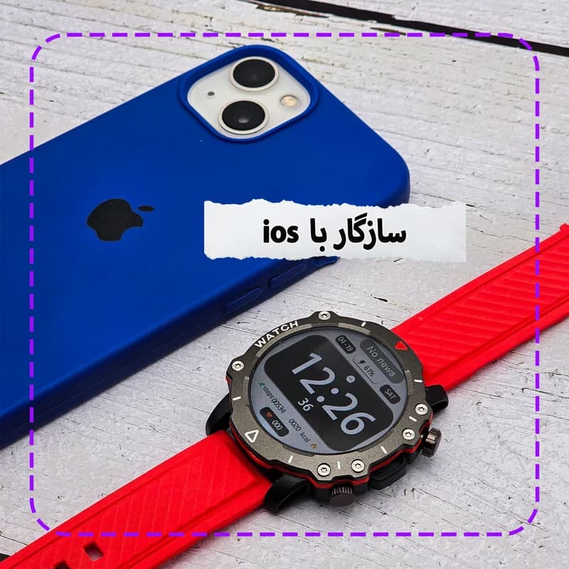 ساعت هوشمند ریولینک مدل RL-2 Pro سایز ۴۷ میلی متر با سه عدد بند — تصویر ۸