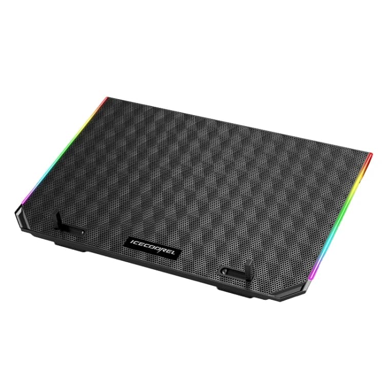 پایه خنک کننده تنظیم پذیر لپ تاپ آیس کورل مدل A16 با نورپردازی RGB