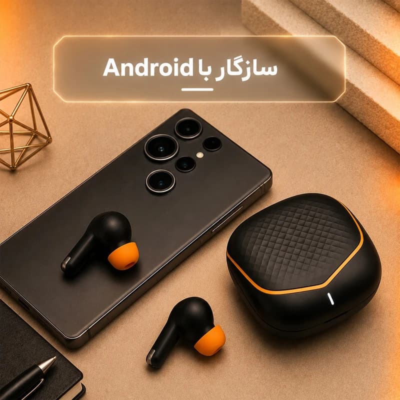 هدفون بلوتوثی ریولینک RV-25 با نویز کنسلینگ فعال (ANC) مشکی — تصویر ۱۰