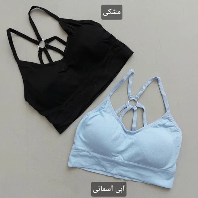 نیم‌تنه ورزشی جیمشارک پشت حلقه‌دار | پد جداشونده سایز ۳۶-۴۰ | گالری سنجاقک — تصویر ۴