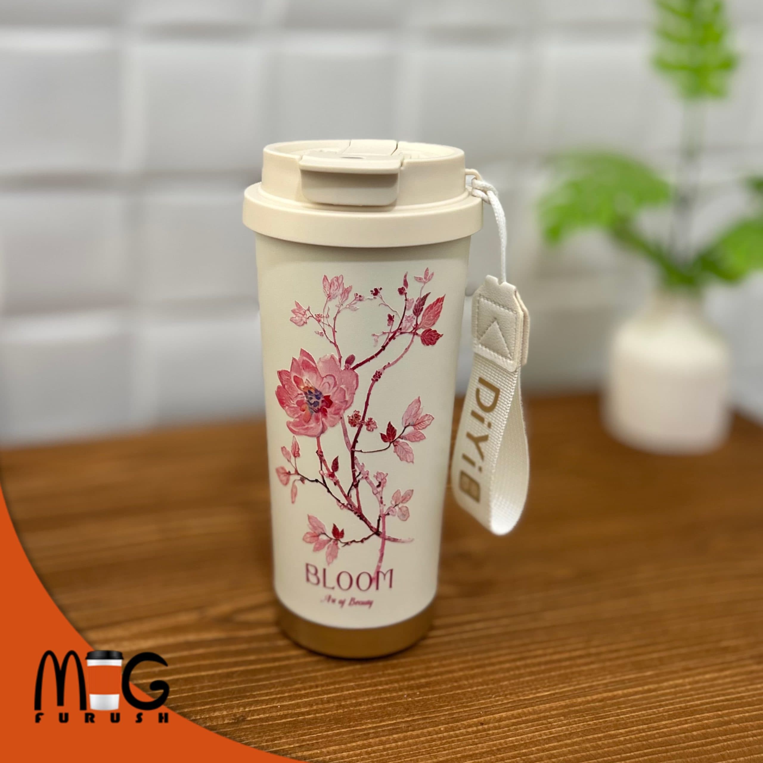تراول ماگ دو حالته شکوفه DIYI — تصویر ۵