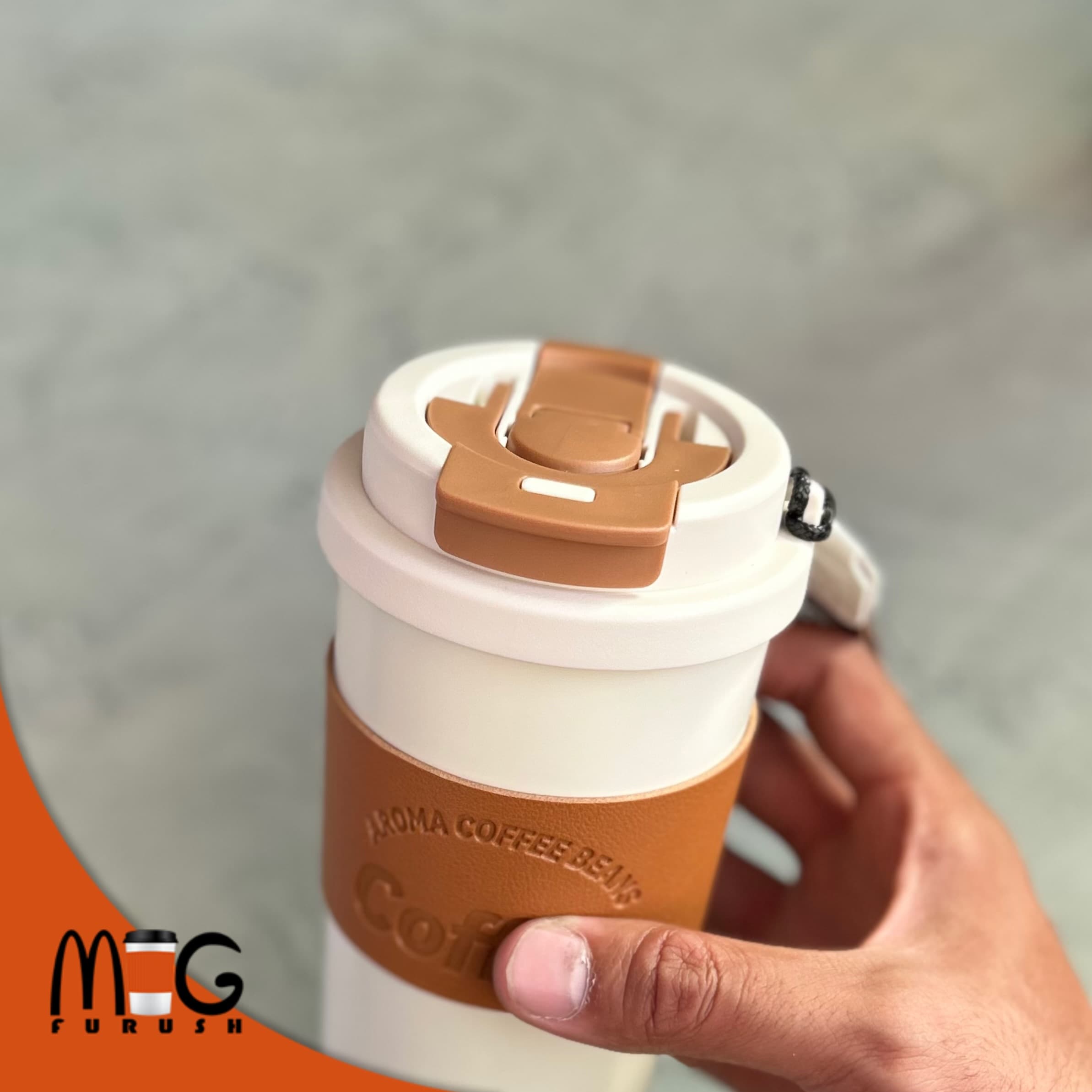 تراول ماگ دوحالته دورچرمی کافی coffee — تصویر ۱۲