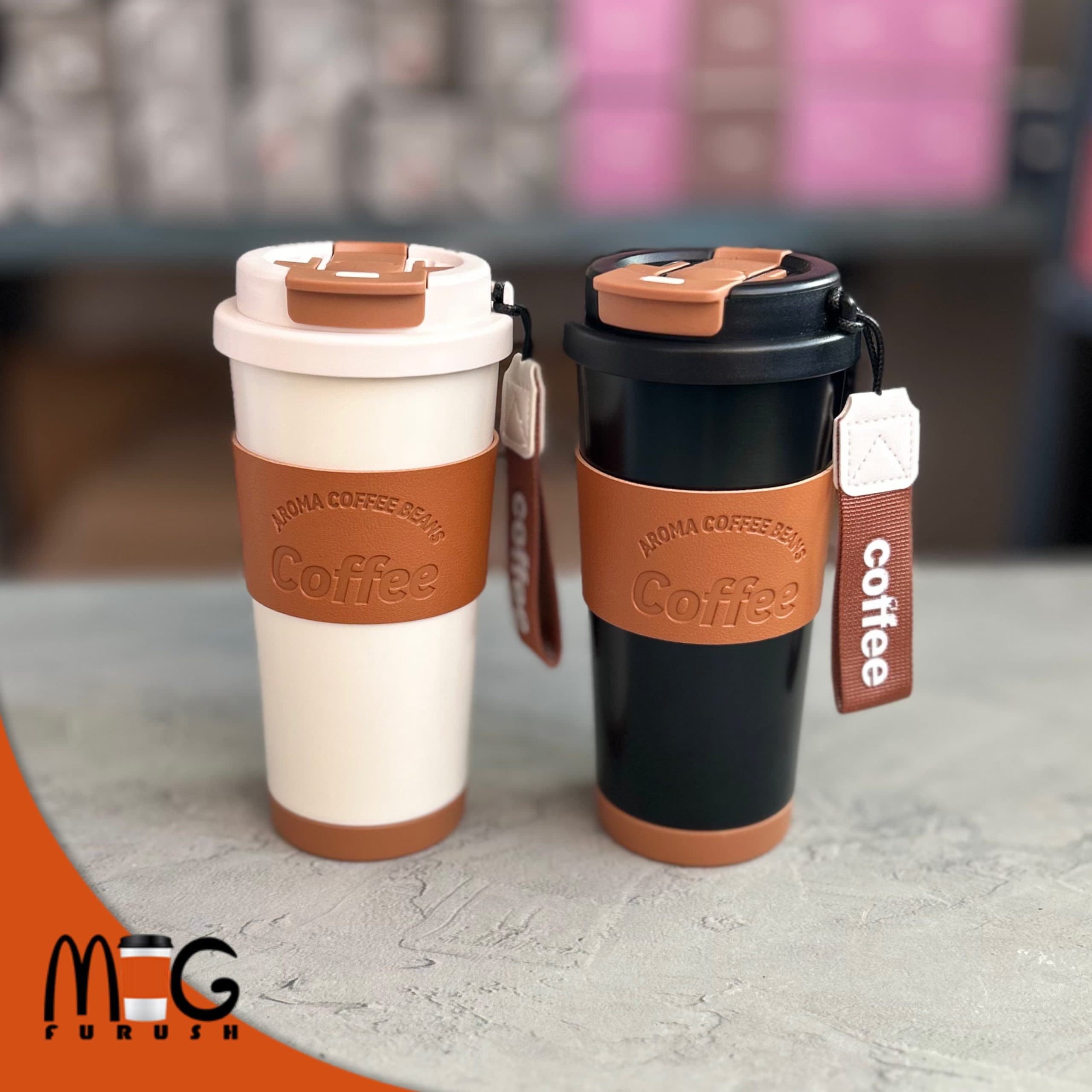 تراول ماگ دوحالته دورچرمی کافی coffee — تصویر ۱۰
