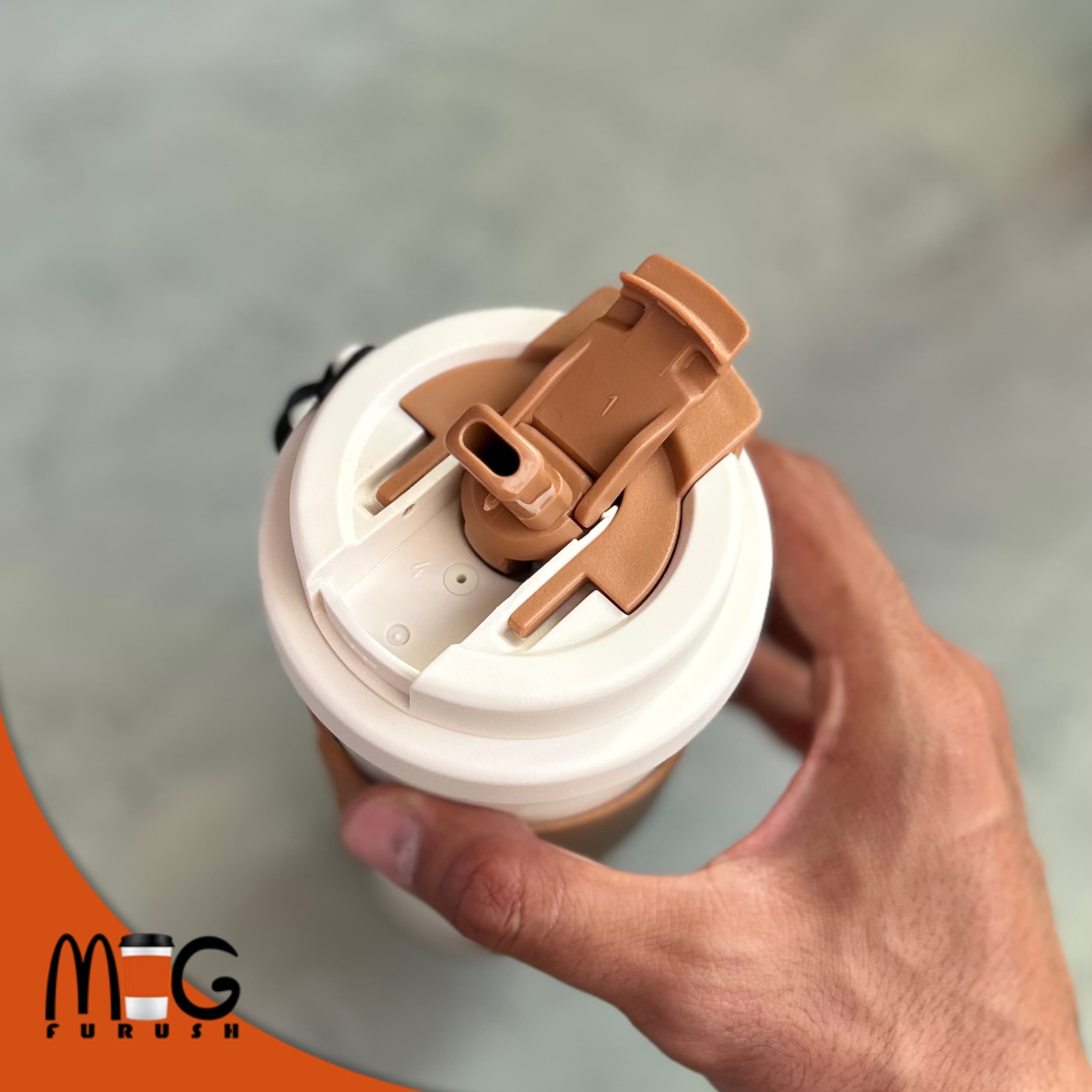 تراول ماگ دوحالته دورچرمی کافی coffee — تصویر ۵