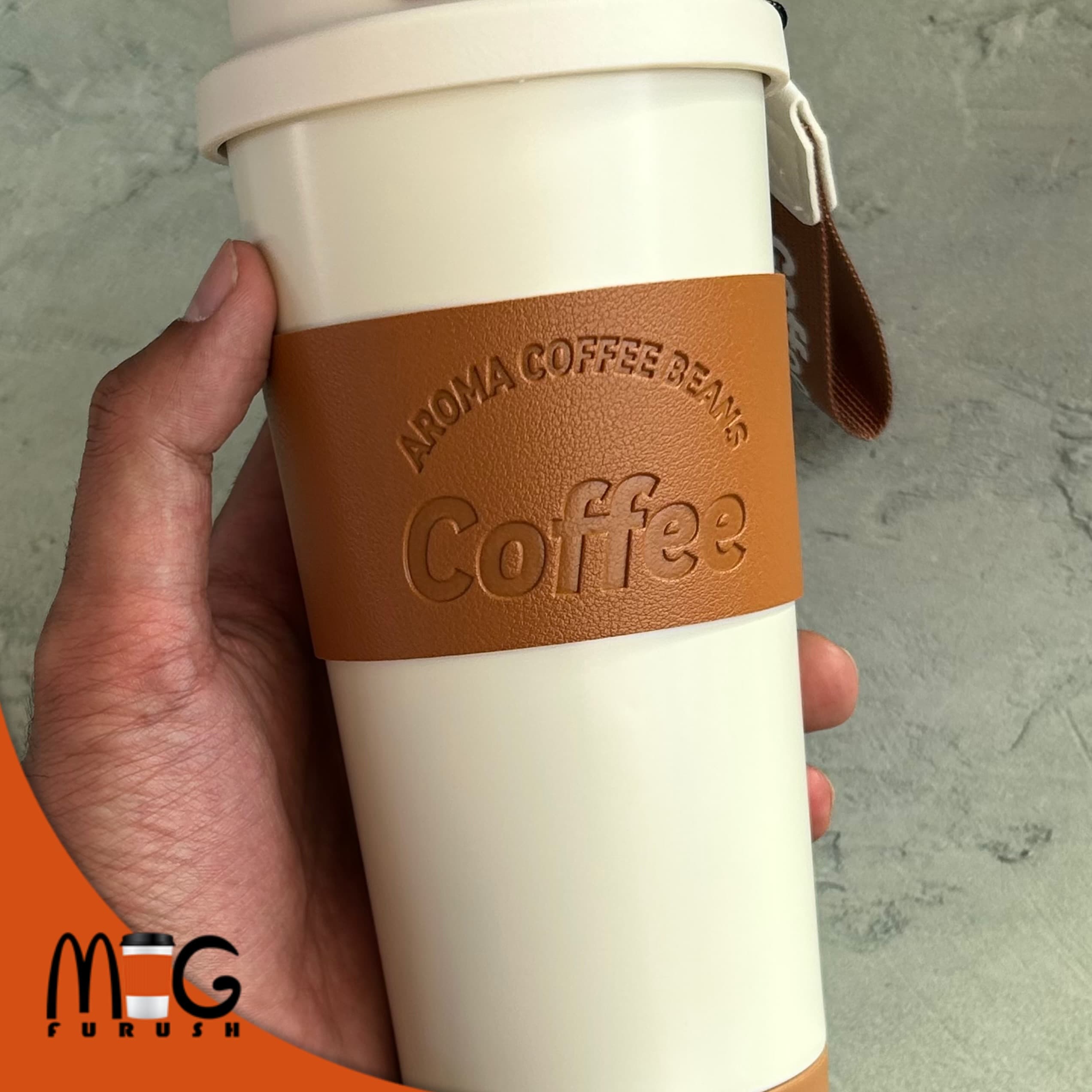 تراول ماگ دوحالته دورچرمی کافی coffee — تصویر ۸