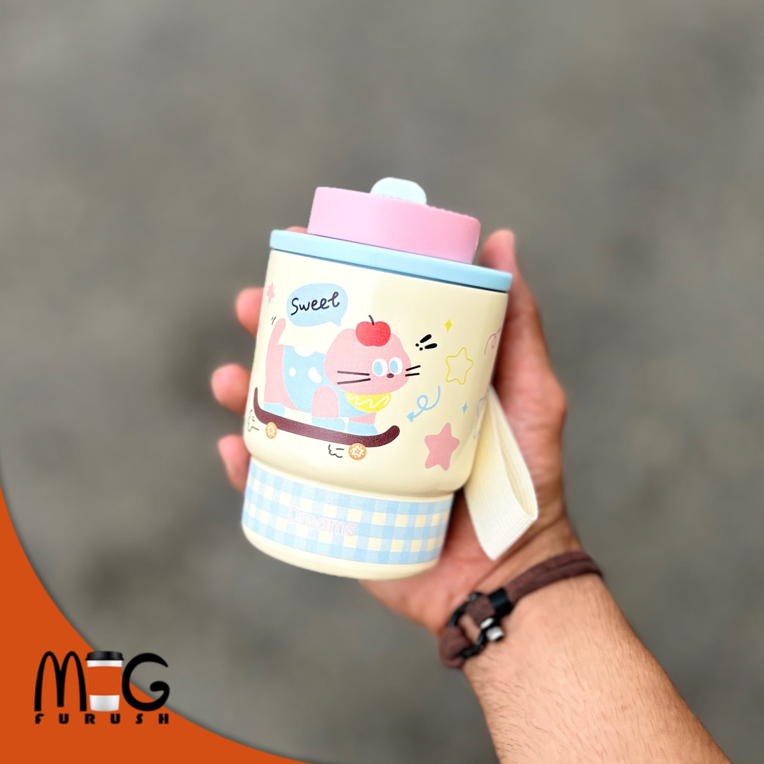 تراول ماگ دو حالته چهارخانه