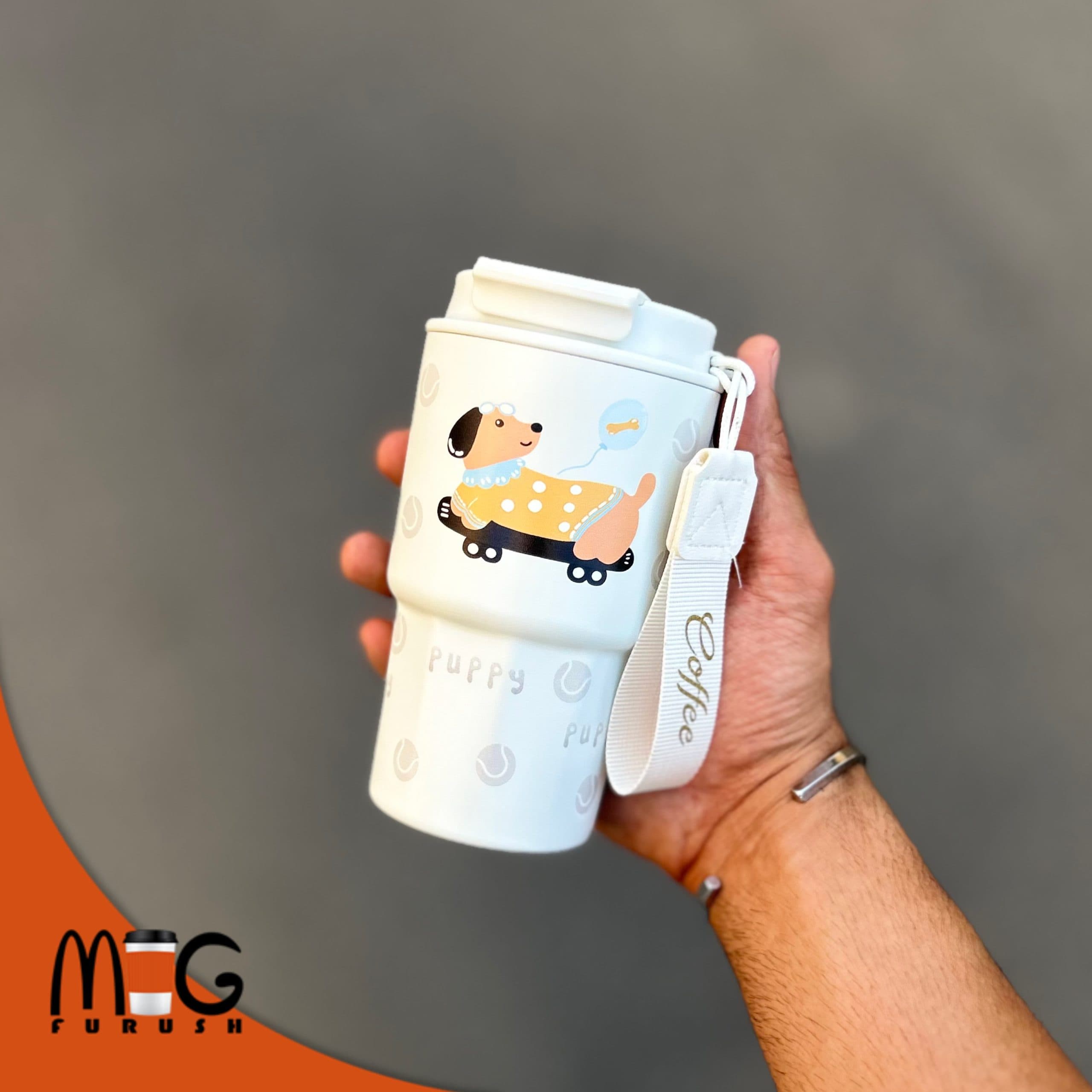 تراول ماگ بنددار کافی coffee طرح حیوانات — تصویر ۵