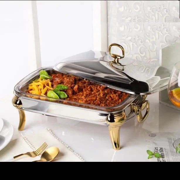 سوفله مستطیل متوسط ریور طلایی مدل روما کد RM 206G — تصویر ۳
