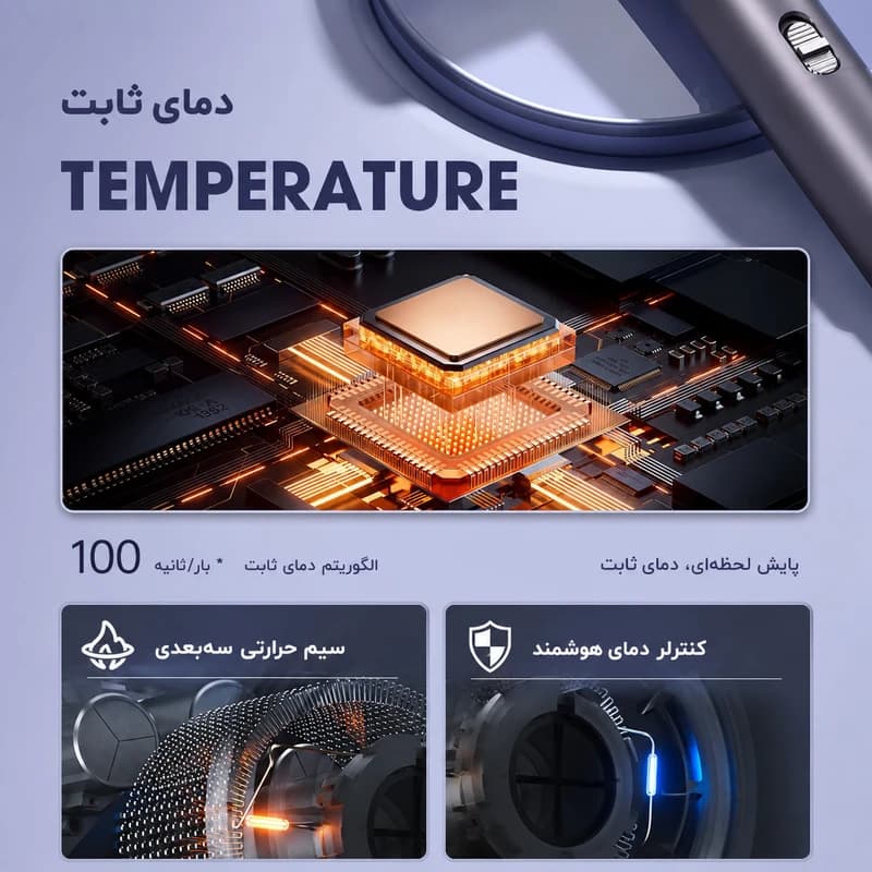 سشوار حرفه ای والر 2400 وات مدل 0098 — تصویر ۱۲