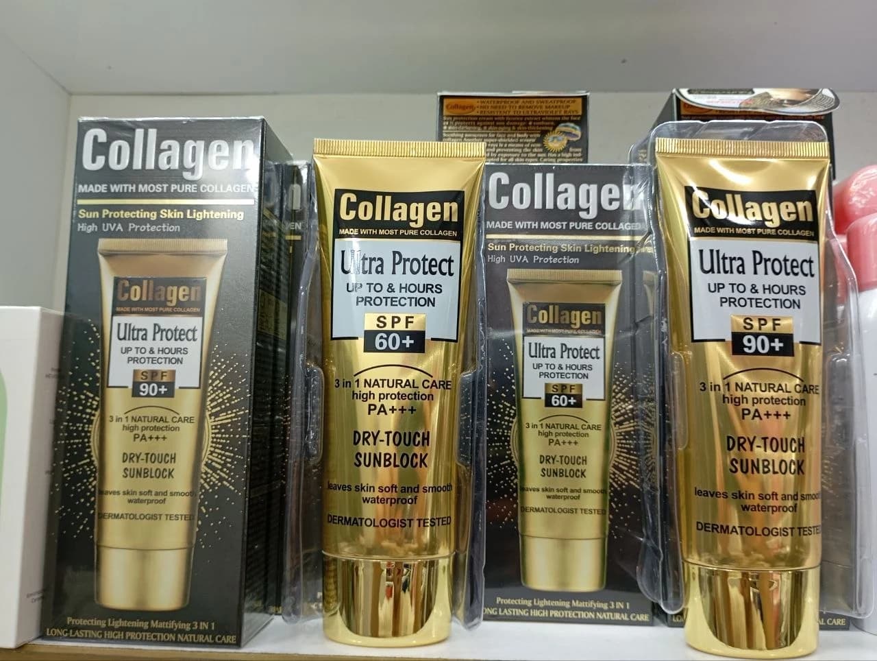کرم ضد آفتاب کلاژن بدون رنگ ضدآب SPF 60+ بافت Dry Touch با محافظت یو وی ای PA+++ — تصویر ۴
