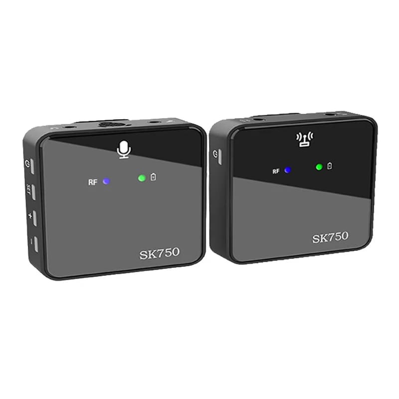 میکروفن بی سیم مدل SK750 wireless microphone بسته 2 عددی — تصویر ۶