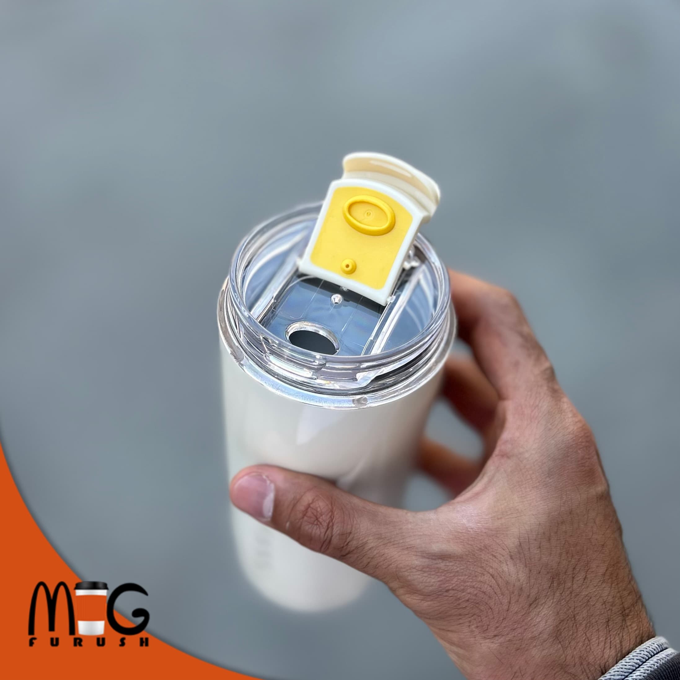 تراول ماگ wall mug برند smeg اسمگ ۴۴۰میل (درجه ۱) — تصویر ۵