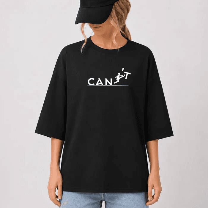 تیشرت باکسی زنانه طرح cant عمده