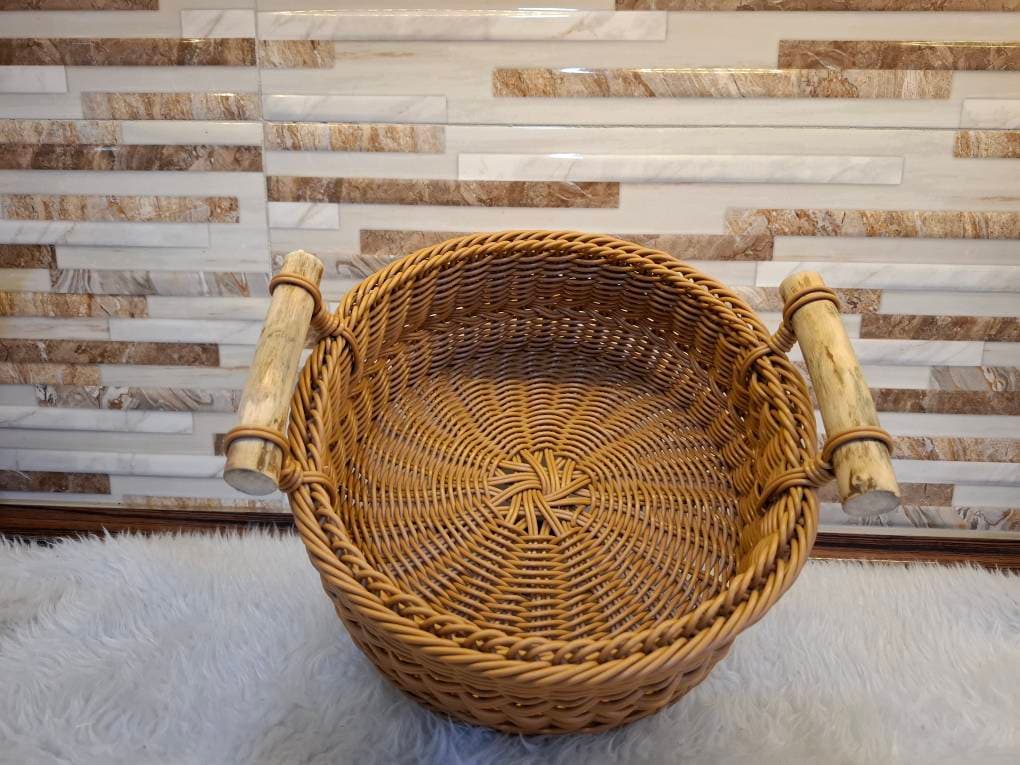 سبد میوه دسته چوبی — تصویر ۴
