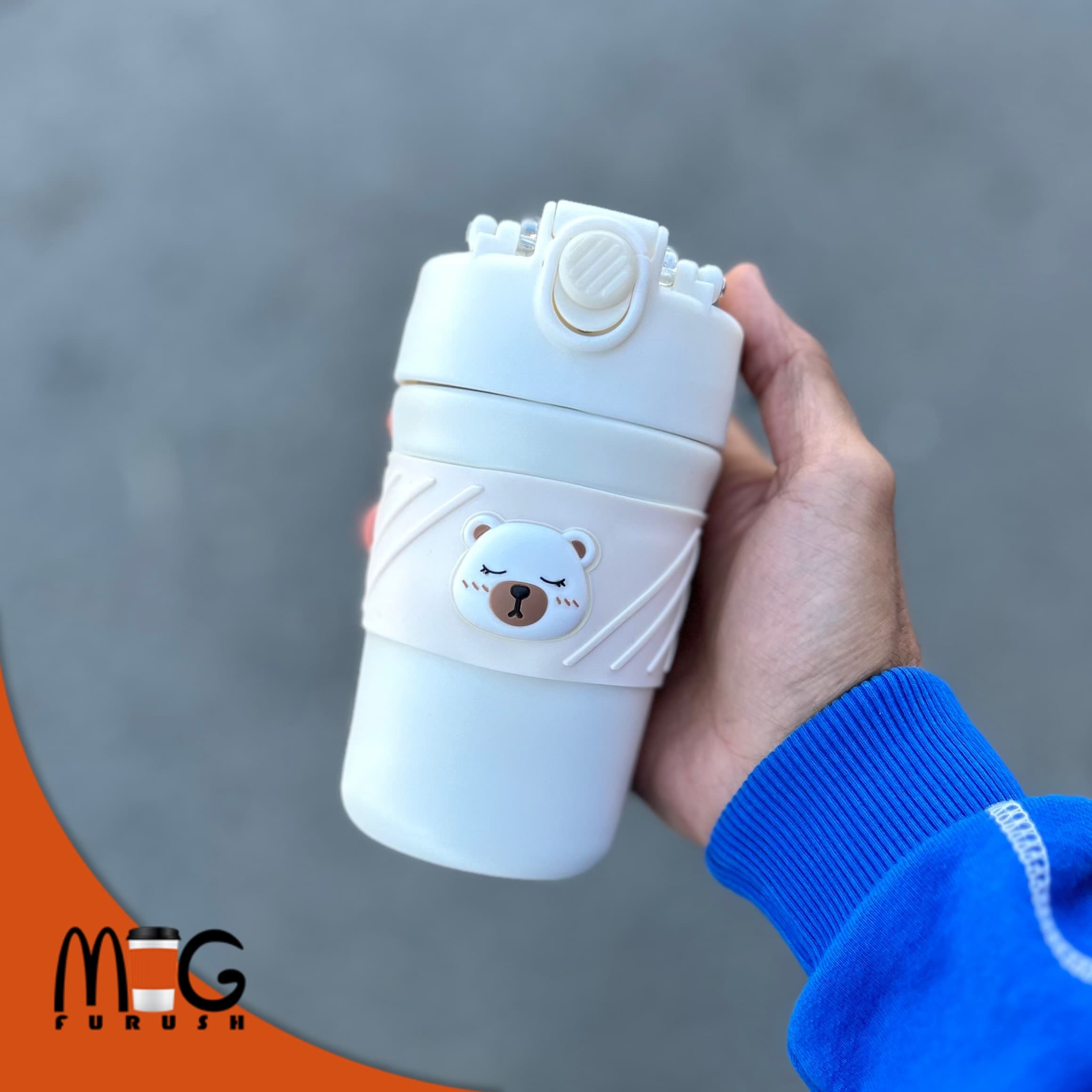 تراول ماگ دورسیلیکونی دوحالته خرسی — تصویر ۹
