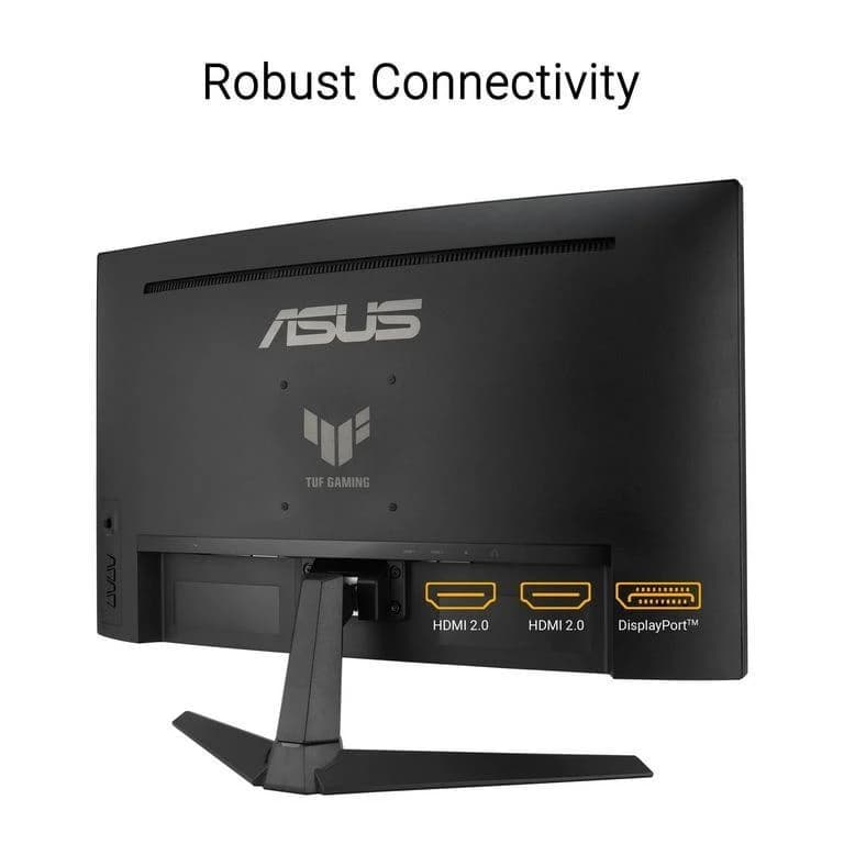 مانیتور خمیده گیمینگ 27 اینچ ایسوس مدل TUF Gaming VG27VQ3B، رزولوشن Full HD، نرخ بروزرسانی 180 هرتز، پنل VA، دارای درگاه‌ ارتباطی HDMI 2.0 ،DisplayPort 1.2 و جک 3.5 میلی‌متری صدا — تصویر ۸