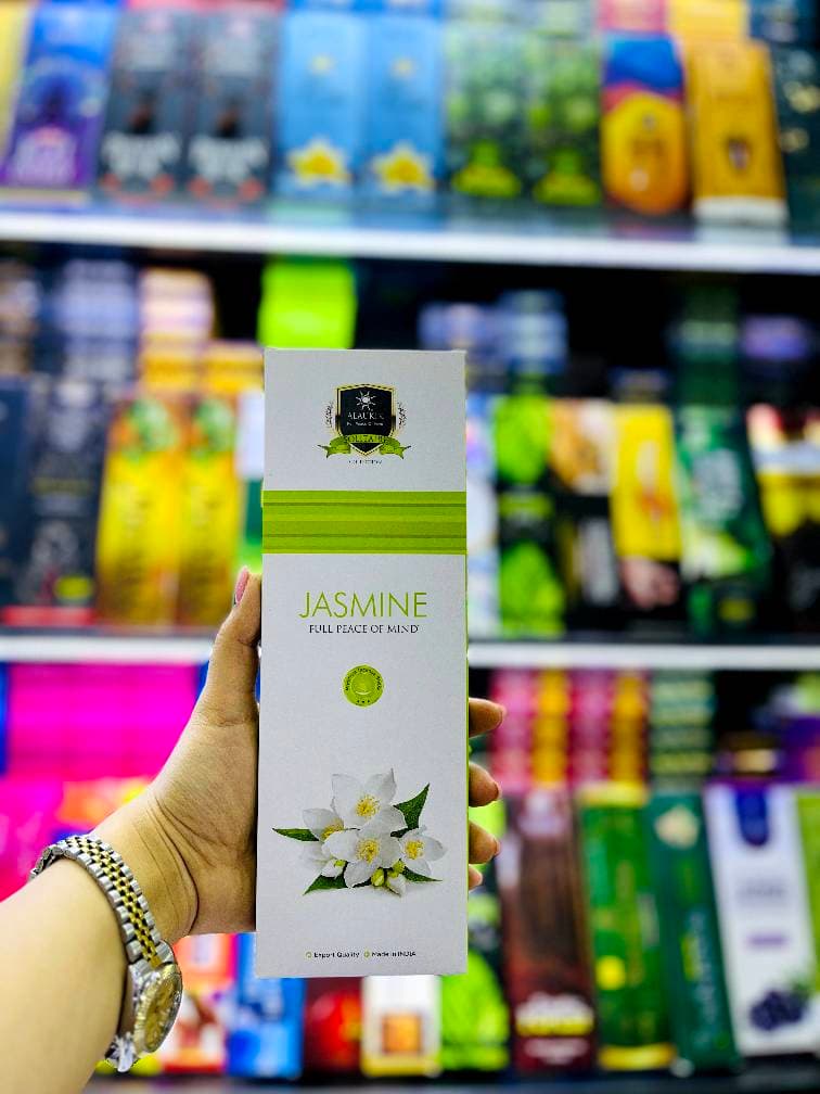 عود دست ساز آلوکیک ALAUKIK محصول کشور هندوستان بارایحه رایحه یاس JASMINE — تصویر ۲