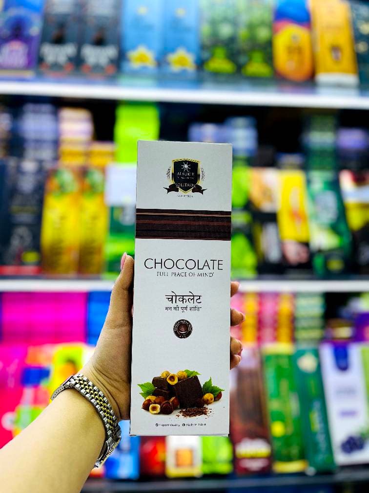 عود دست ساز آلوکیک ALAUKIK محصول کشور هندوستان با رایحه شکلات CHOCOLATE — تصویر ۲