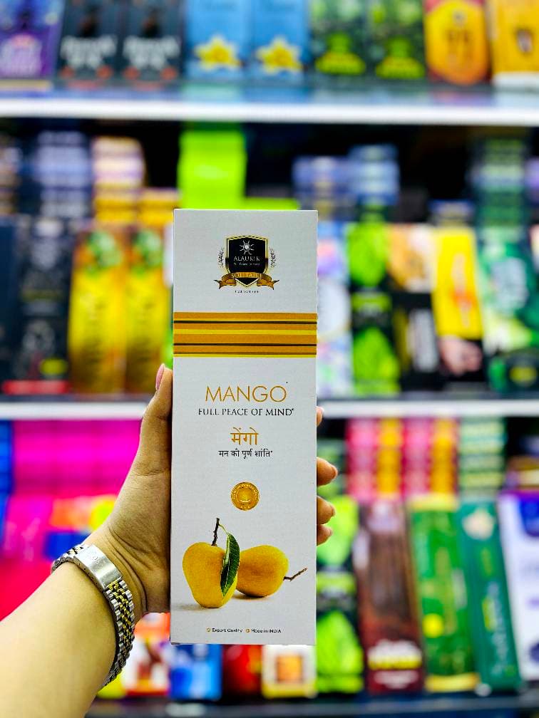 عود دست ساز آلوکیک ALAUKIK محصول کشور هندوستان با رایحه انبه MANGO
