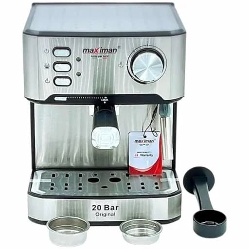 اسپرسوساز مکسی من ۲۰ بار استیل دوکاپ مدل MAX-2030