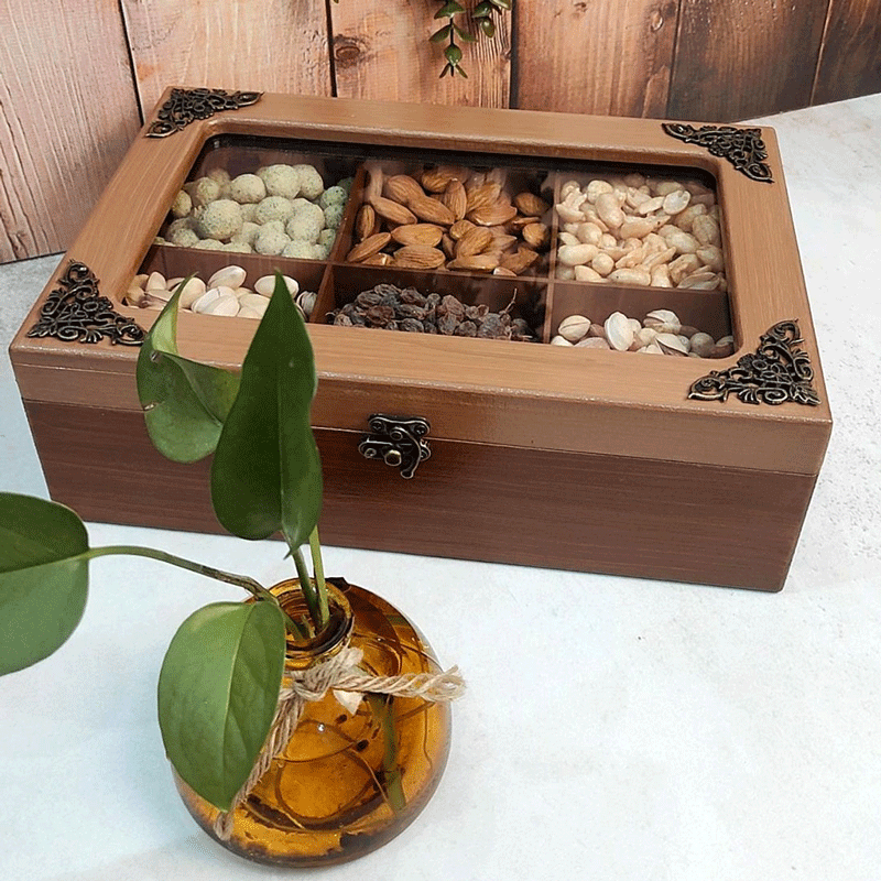 جعبه چوبی دستساز طرح افرا