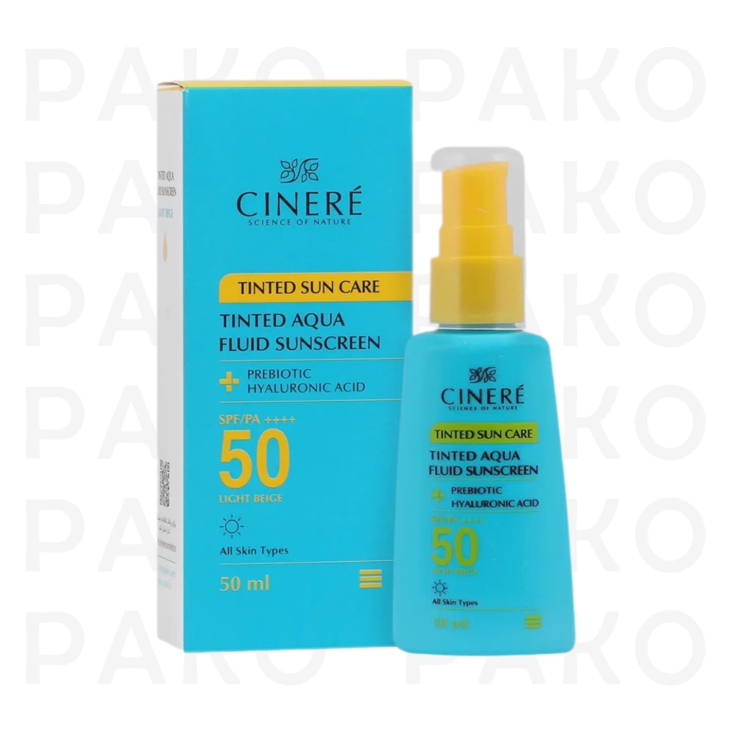 کرم ضد آفتاب فلوئید SPF50 بژ روشن سینره