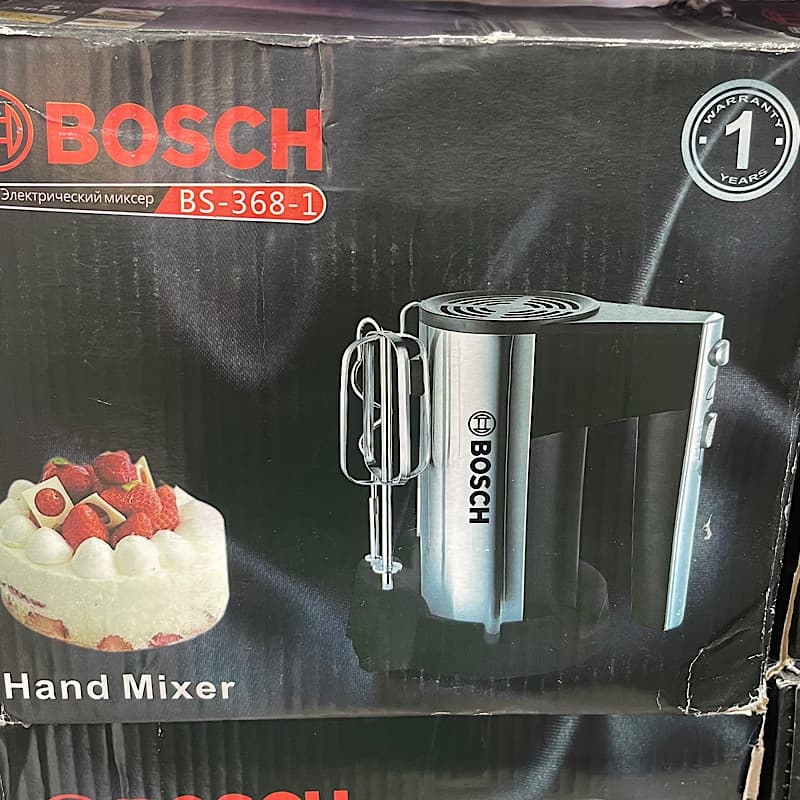 همزن بوش استند دار با خمیر زن مدل BOSCH BS-368-1 — تصویر ۳