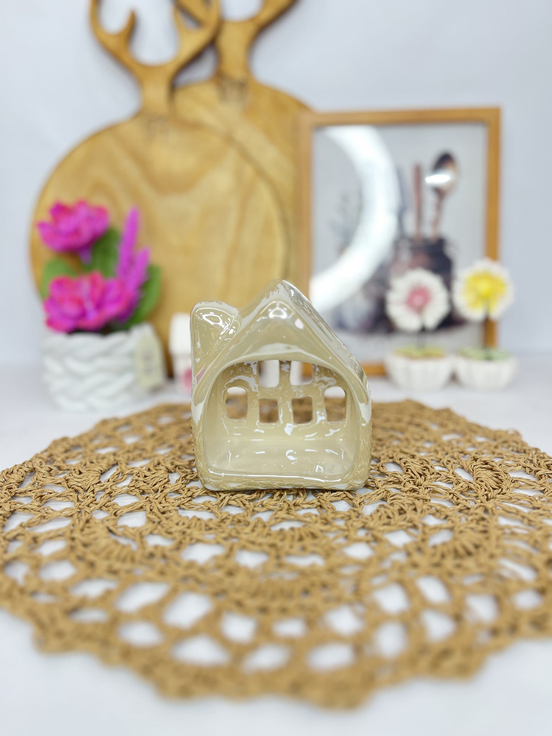 کلبه لاستر سایز کوچک؛ دکوری سرامیکی شیک و خاص — تصویر ۱۲