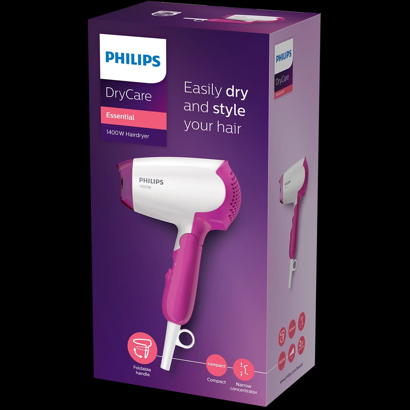 سشوار مسافرتی فیلیپس مدل PHILIPS BHD003 — تصویر ۵