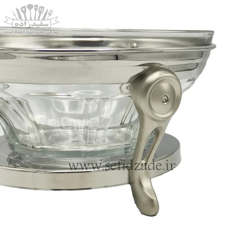 سوفله سالاد خوری استیل سلینا مدل نگین 93511 — تصویر ۲