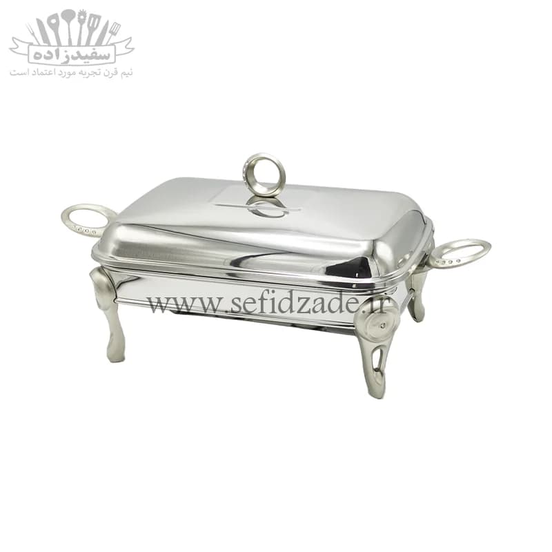 سوفله خوری استیل سلینا مدل نگین سایز کوچک 93512 — تصویر ۵