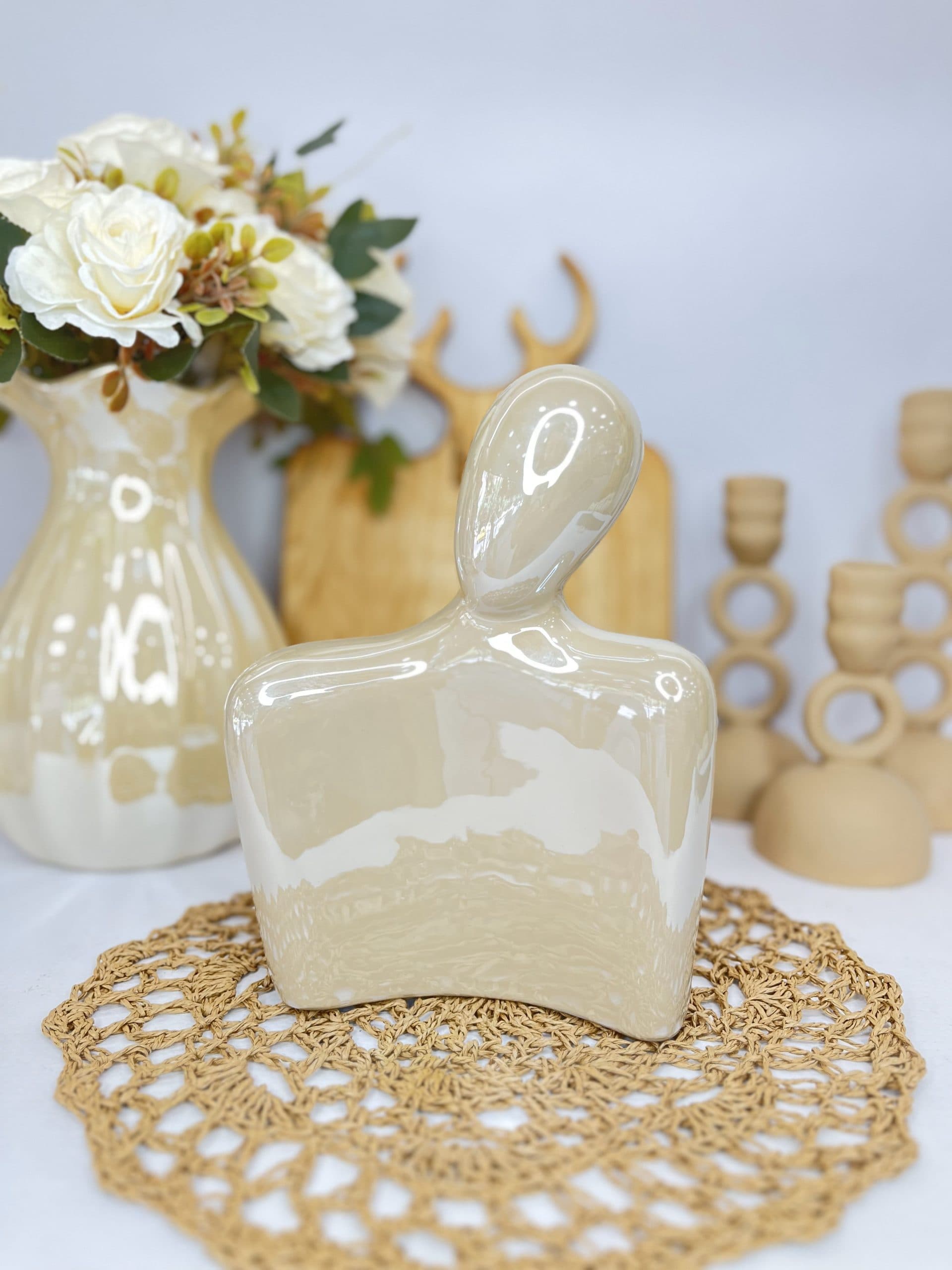 ست مجسمه آدمک لاستر بزرگ ۲ تکه سرامیکی — تصویر ۲