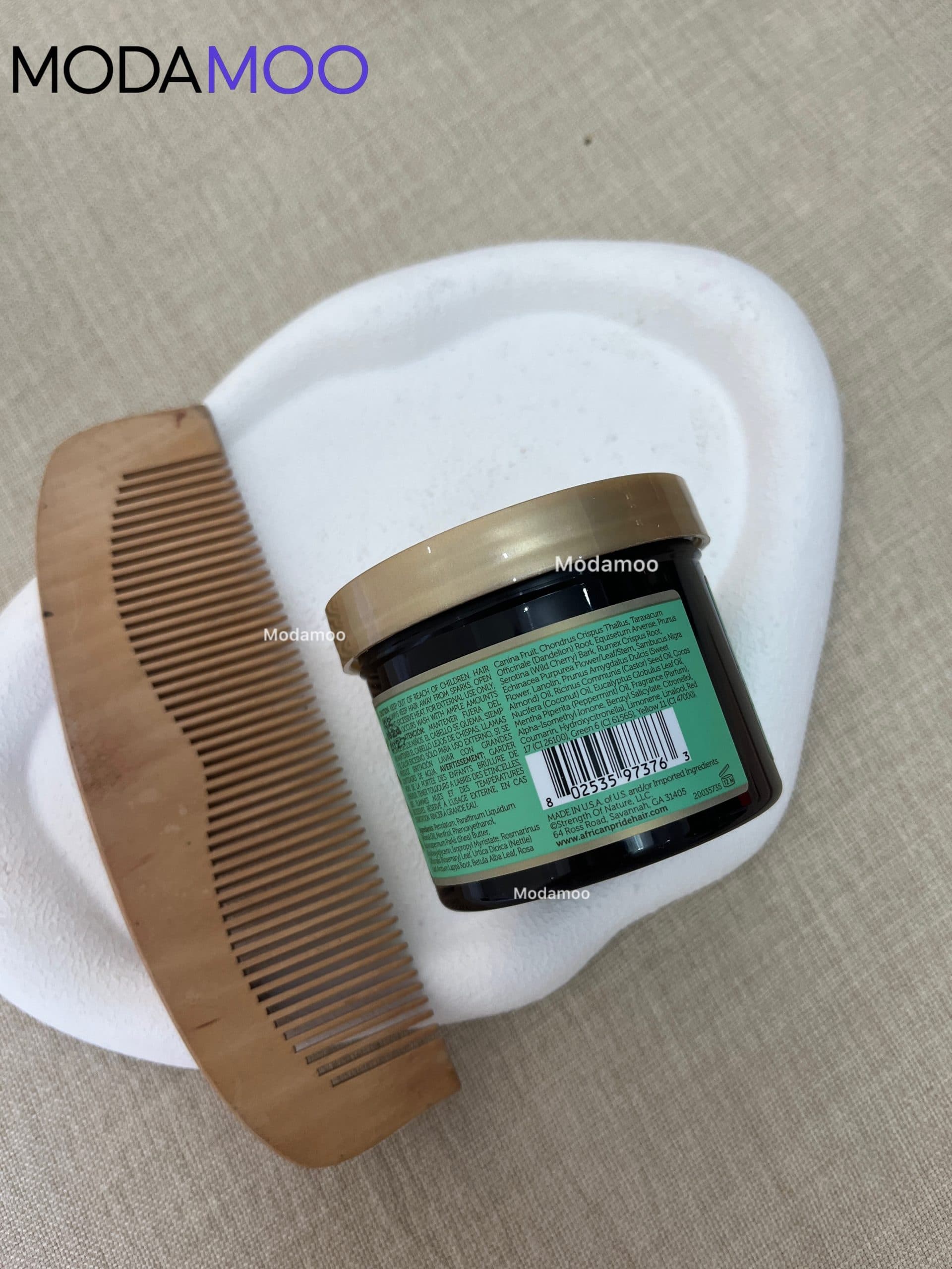بالم ضد مو خوره و ضد ریزش رزماری افریکن پراید African Pride Peppermint, Rosemary & Sage Strengthening Balm — تصویر ۸