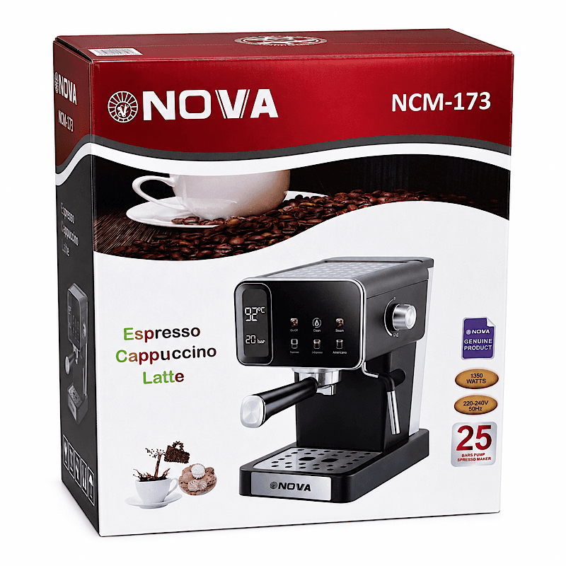 اسپرسوساز نوا اتومات ۲۵ بار لاکچری مدل NOVA NCM-173 — تصویر ۴