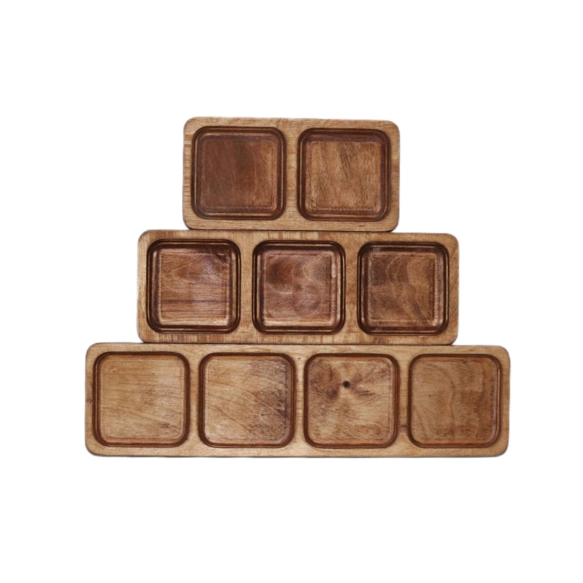 سرویس چوبی 3 عددی اردو خوری مستطیل p26