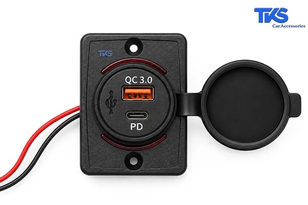 پنل شارژر USB روکار خودرو کد TK27 — تصویر ۷