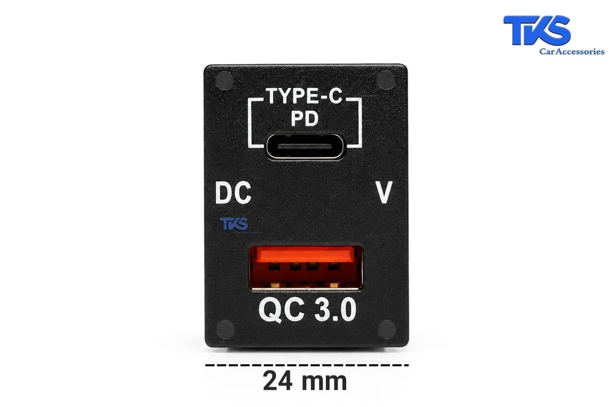 شارژر پورت USB توکار خودرو کد TK26 — تصویر ۹