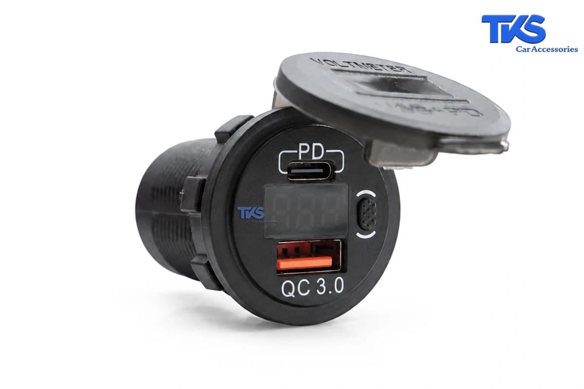 شارژر پورت USB توکار خودرو کد TK25 — تصویر ۱۱