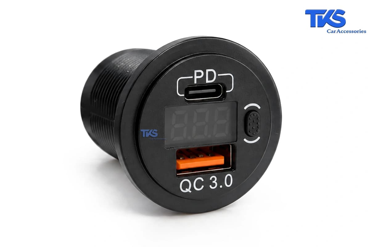 شارژر پورت USB توکار خودرو کد TK25 — تصویر ۴
