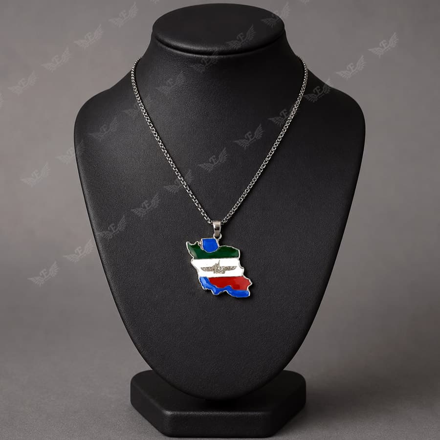 گردنبند طرح نقشه ایران — تصویر ۷