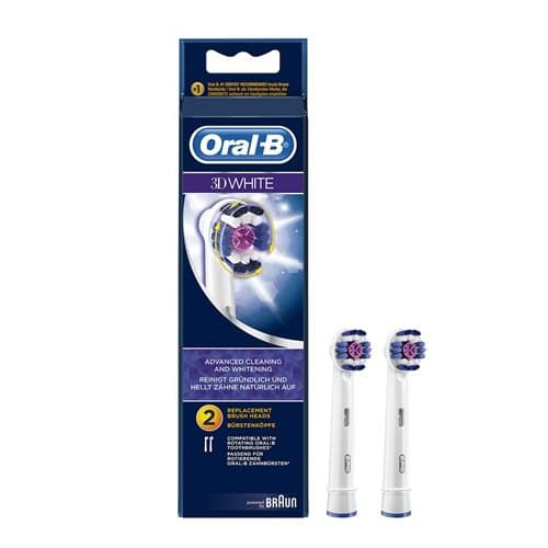 سری یدک مسواک برقی اورال-بی مدل 3D WHITE بسته 2 عددی