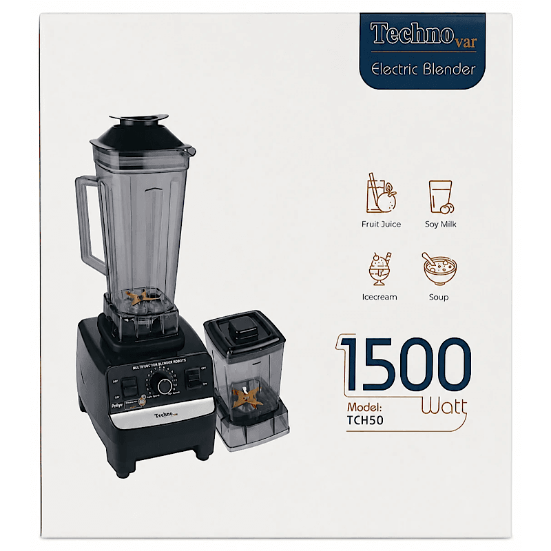 آسیاب مخلوط کن تکنو حرفه ای نیمه صنعتی مدل TECHNO TCH50 — تصویر ۲