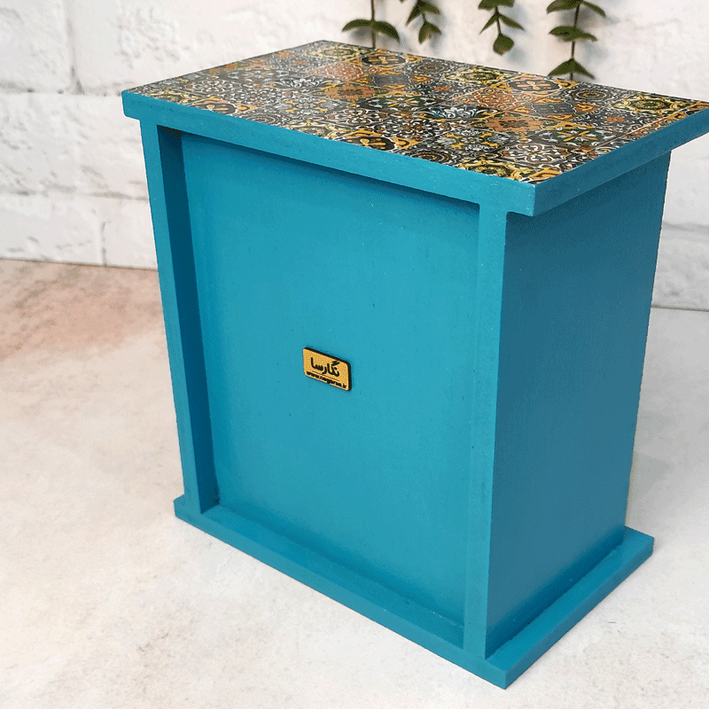 باکس کشویی چوبی طرح کاشی کدs1618 — تصویر ۵